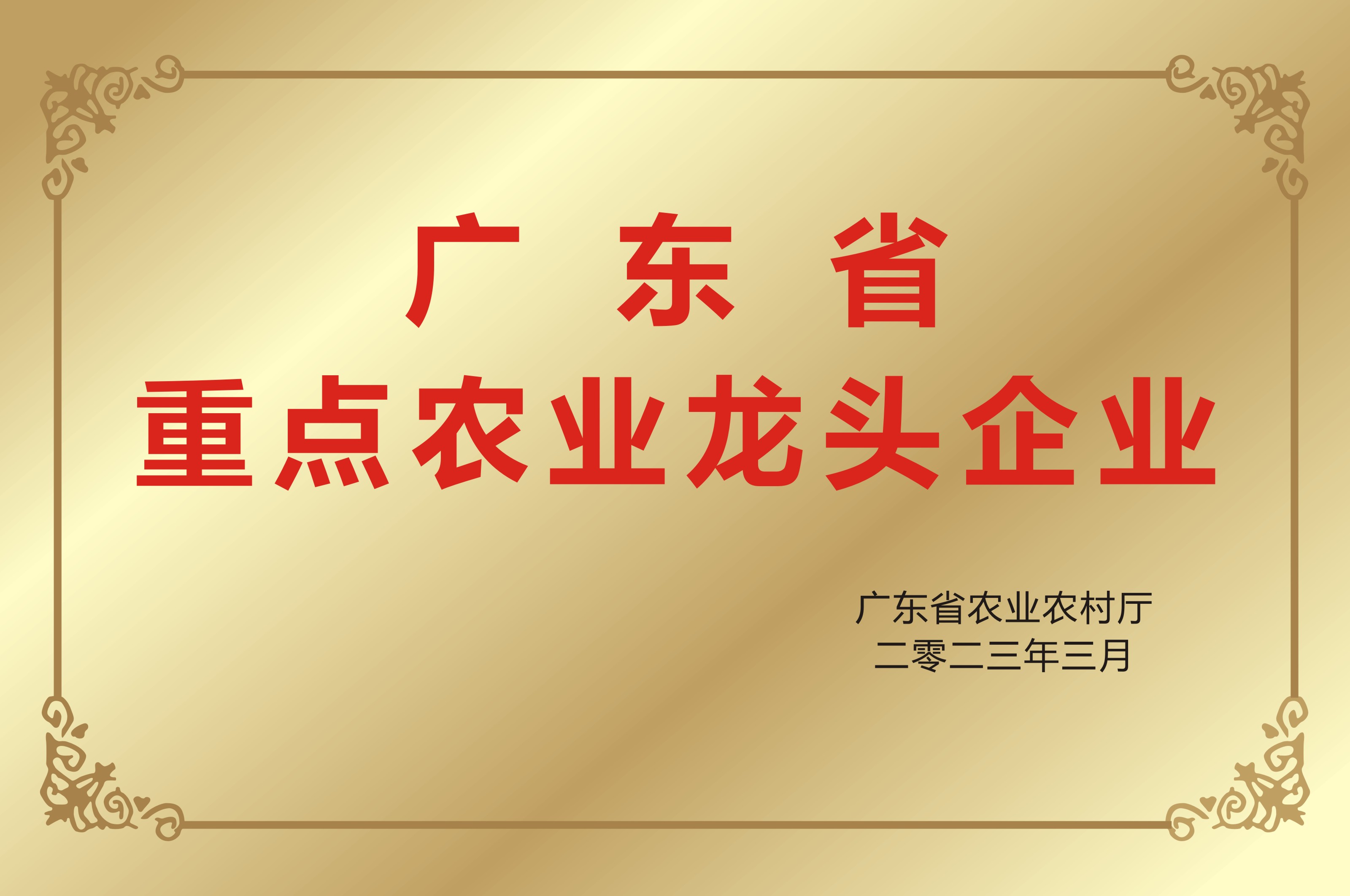 廣東省農（nóng）業龍頭企業